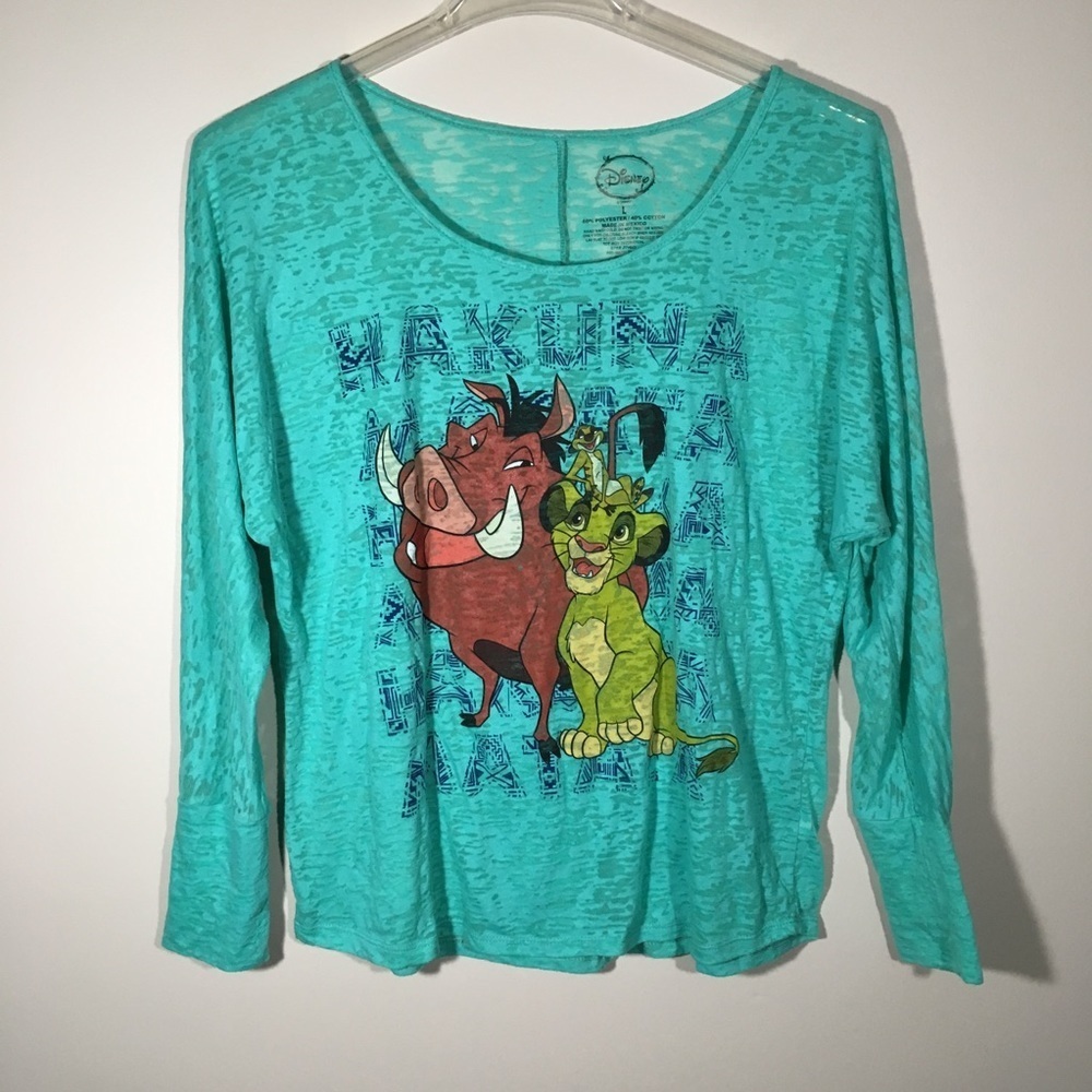 Disney Lion King Hakuna Matata Green Burnt…